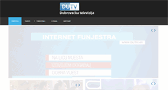 Desktop Screenshot of dutv.hr